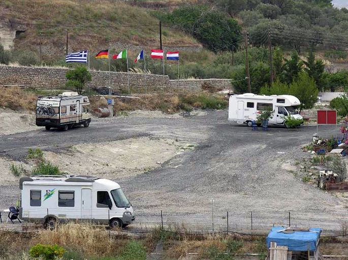 Camper Stop Afrodites Waters in Korinthos