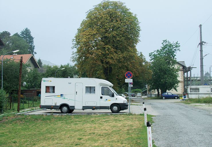 Motorhome parking at the station Kritzendorf (free of charge) in Klosterneuburg – promobil