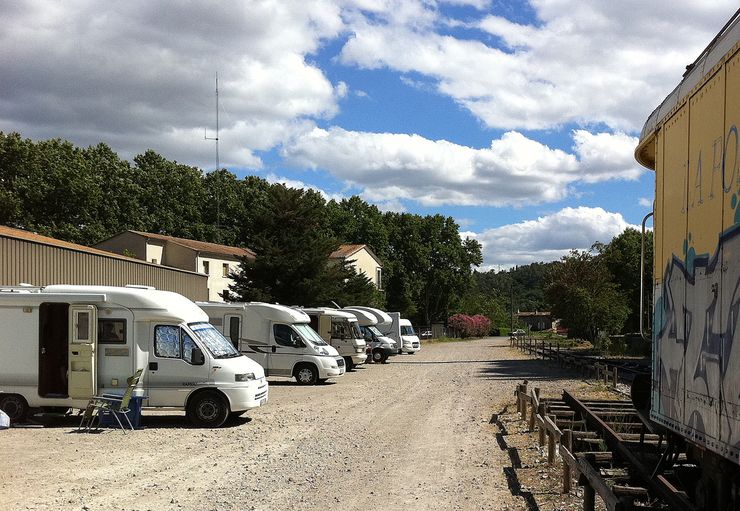 Place de la Gare (free) in Anduze – promobil
