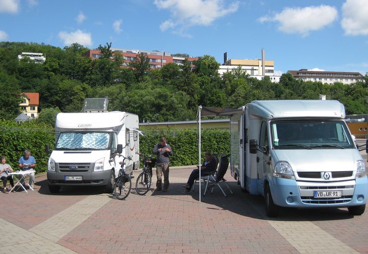 Motorhome parking at the leisure centre in Lauterbach – promobil