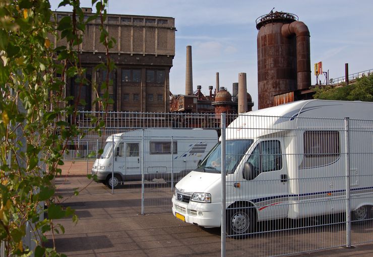 Motorhome parking at the Völklinger Hütte in Völklingen – promobil