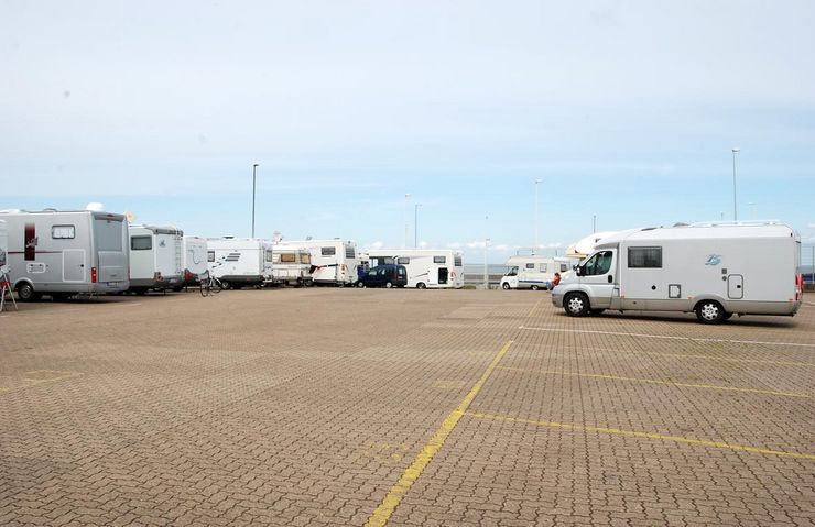 Stellplatz am Fährhafen in Cuxhaven