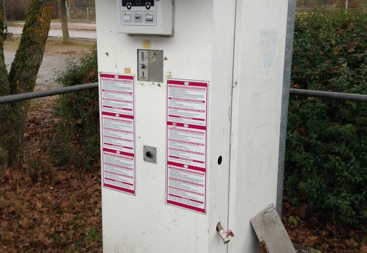 Motorhome parking at the fairgrounds (free of charge) in Villingen-Schwenningen – promobil