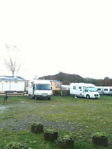 Stellplatz am Campingplatz in Langballig