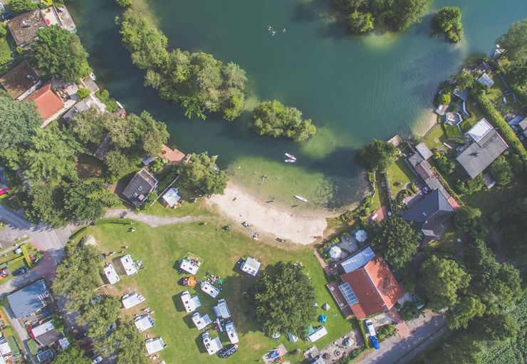 Stellplatz am Camping Blauer See in Lünne CARAVANING