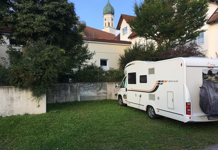 RV park at Landgasthof Stark in Wertingen – promobil