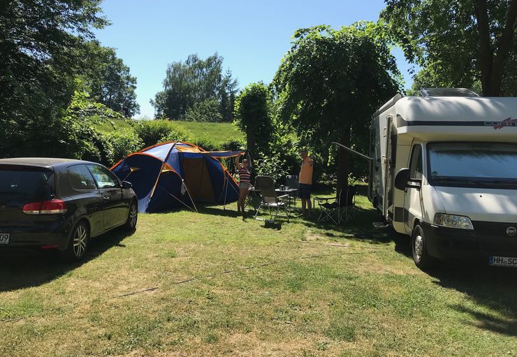 CampingLand an der Elbe in Drage promobil