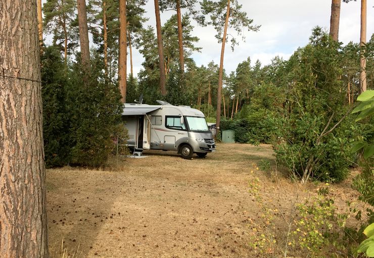 34+ Lausiger Teiche Campingplatz, Unser idyllisches plätzchen