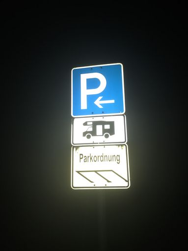 Parkplatz an den Herrenhäuser Gärten in Hannover promobil
