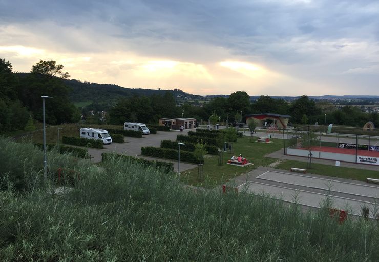 Wohnmobilstellplatz am SportErlebnisPark in Allmersbach