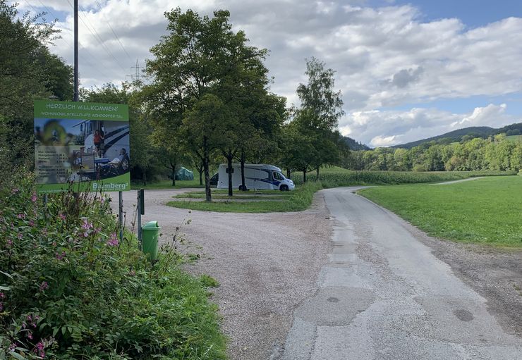 Motorhome parking in the Achdorfer Tal in Blumberg – promobil