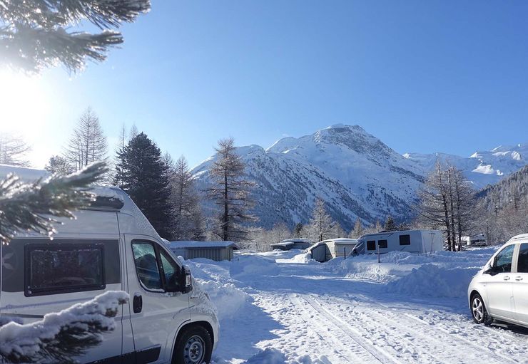 Camping Morteratsch (kostenlos) in Pontresina CARAVANING