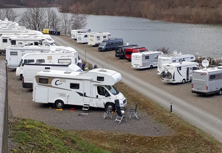 Wunderschone Womo Stellplatz Edersee Fotosnull