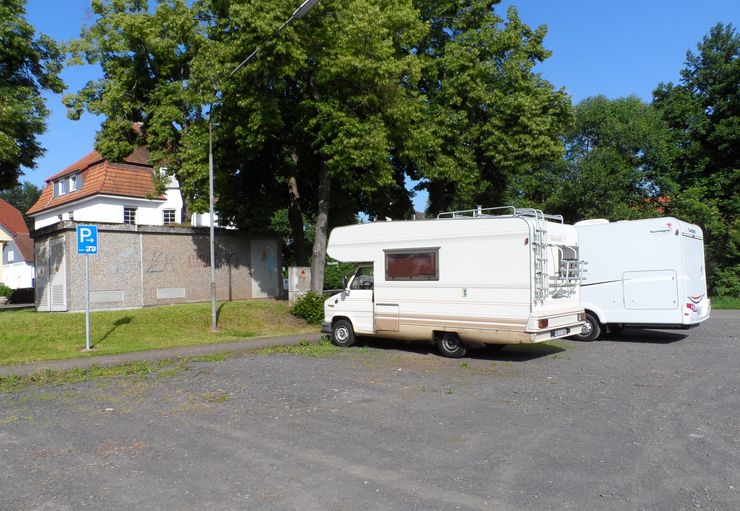 Motorhome parking on the bleach (free) in Lauterbach – promobil