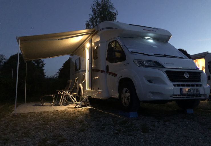 Wohnmobilstellplatz am Via Claudia-Camping in Lechbruck am See – Caravaning