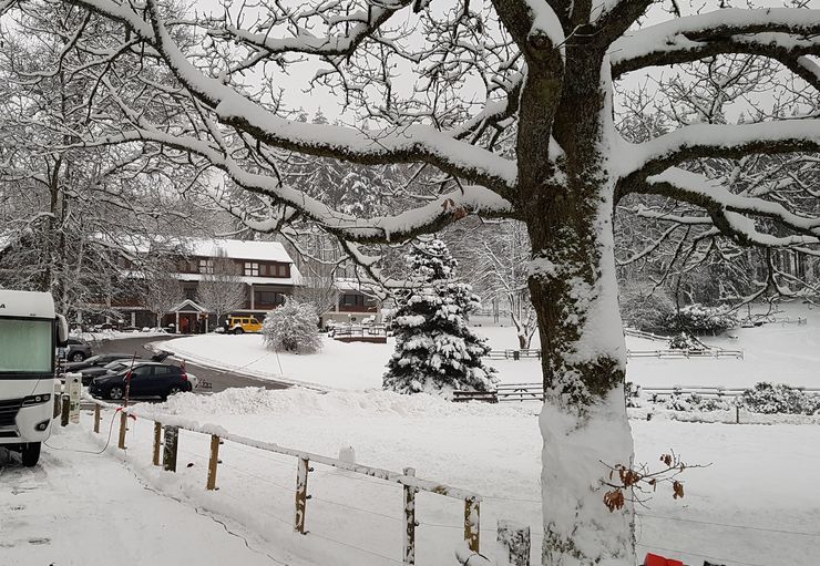 Motorhome parking at the Hotel Klein's Wiese in Schmallenberg – promobil