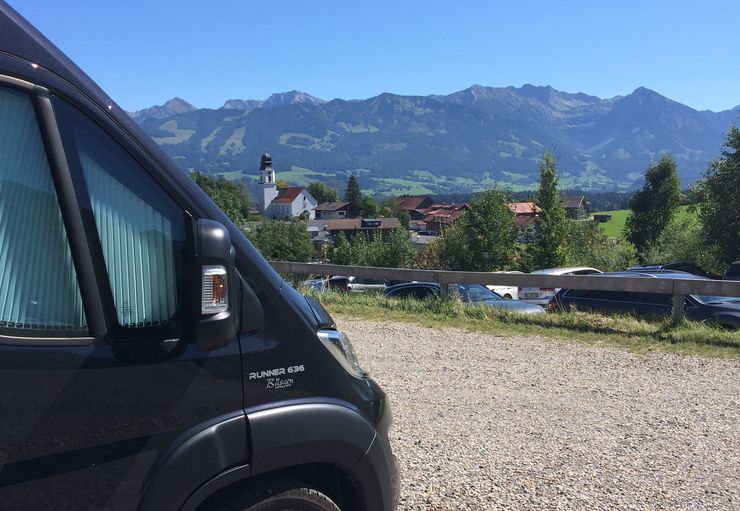 Panorama parking lot Ofterschwang in Ofterschwang – promobil