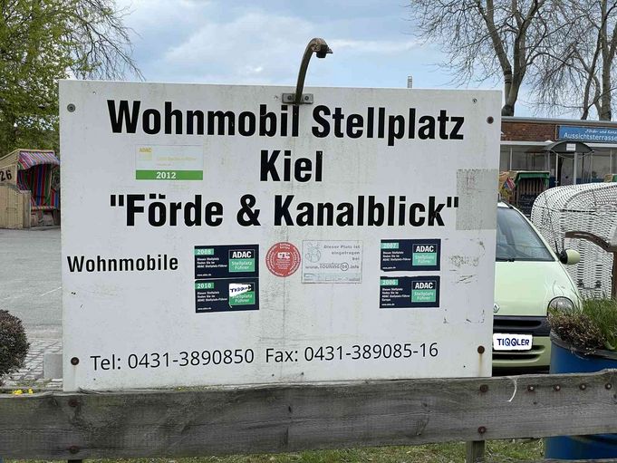 Wohnmobilstellplatz Förde- und Kanalblick in Kiel