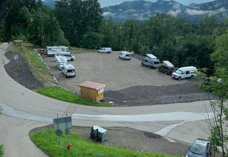 Motorhome parking at the Hörnerbahn in Bolsterlang – promobil
