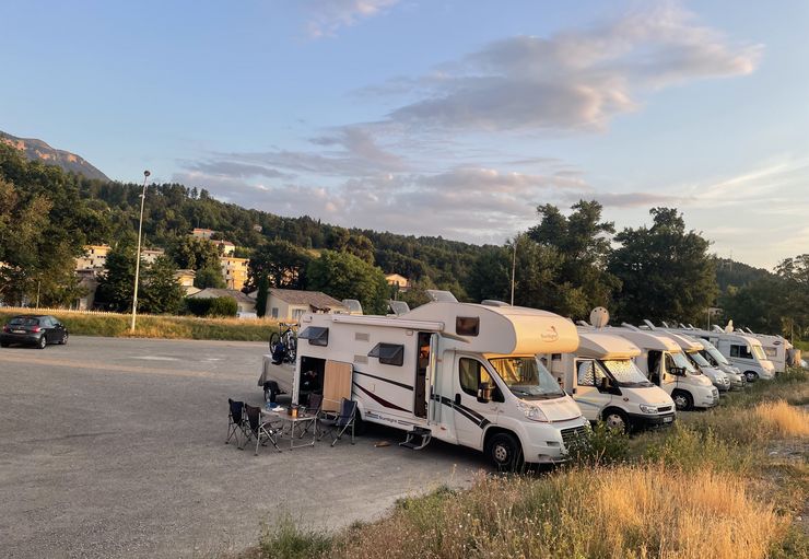 Aire de CampingCar Digne les Bains (kostenlos) in Digne les Bains