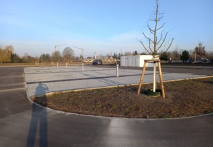 Motorhome parking space on the garden show grounds in Beelitz – promobil