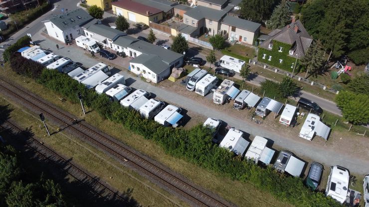 Wohnmobilstellplatz Ahlbeck am Bahnhof in Heringsdorf promobil