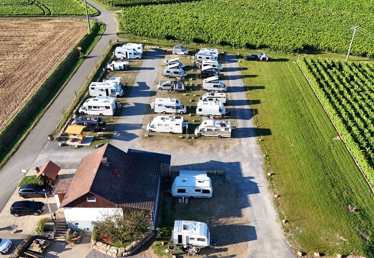 Weingut-Brennerei-Panoramastellplatz Mangold in Dettelbach – promobil